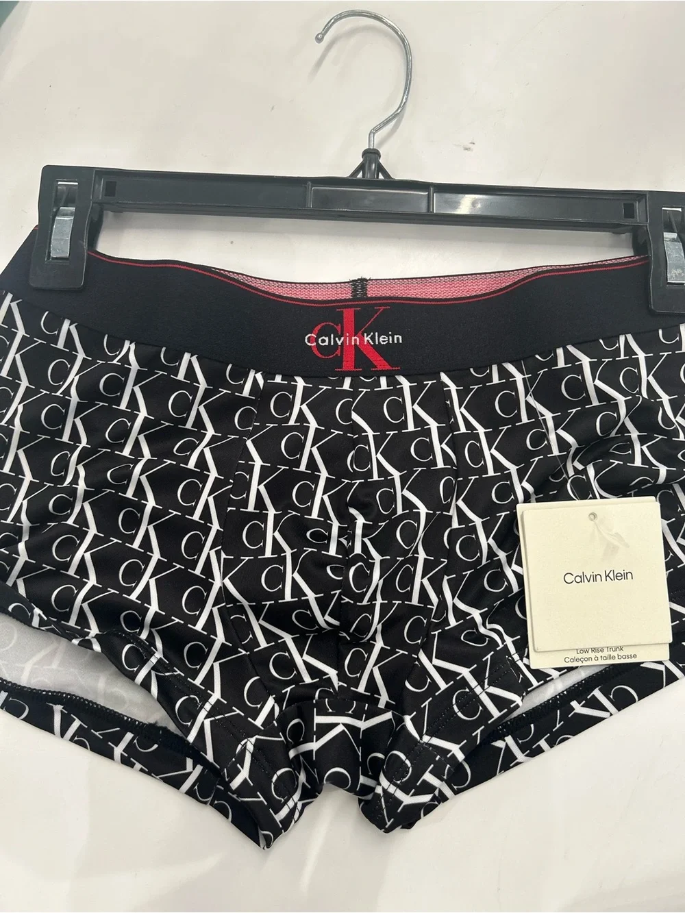 Calvin Klein Microfiber low rise  Trunk - graphic monogram stretch